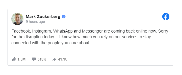 facebook apology