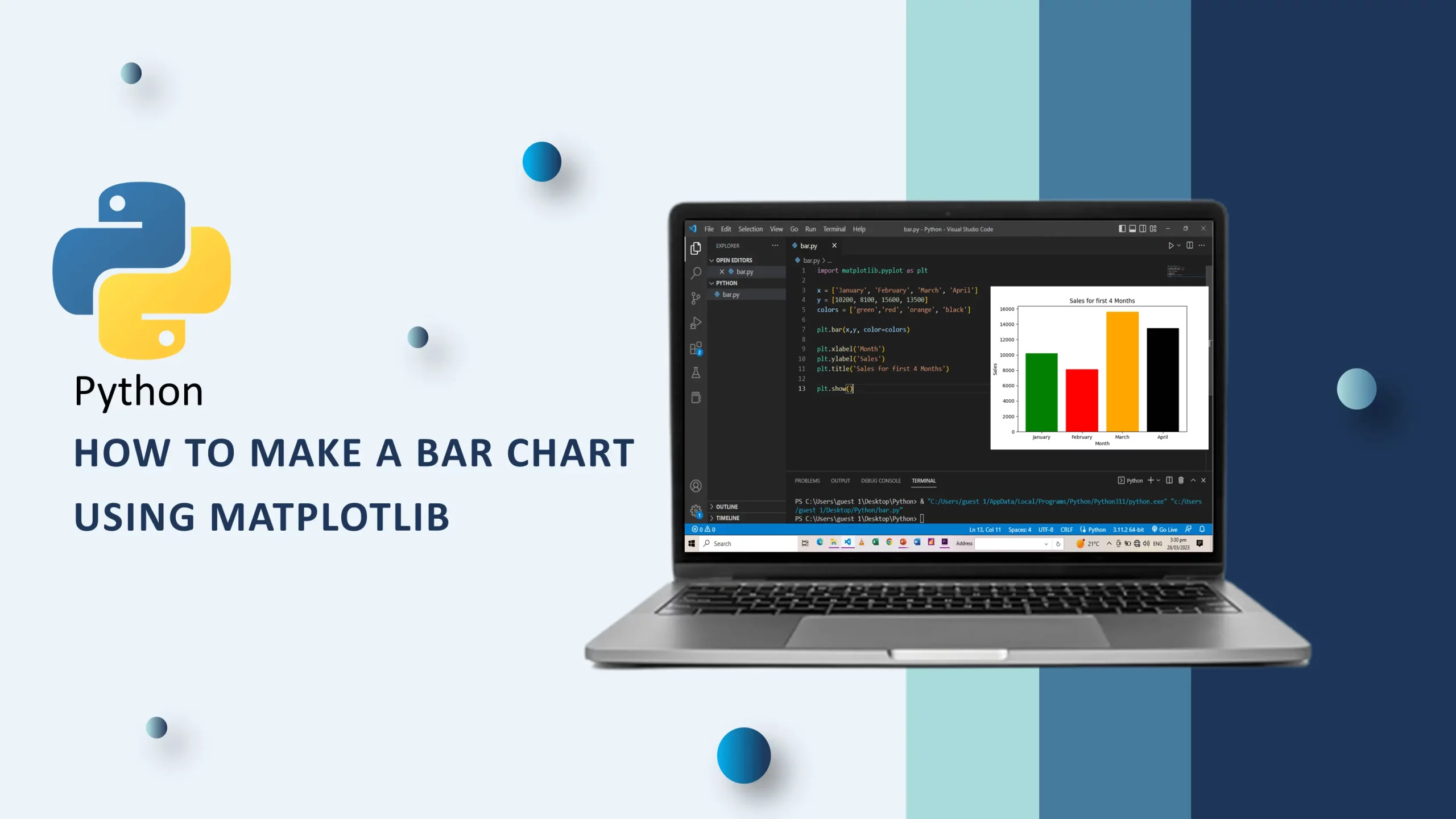 Python Matplotlib Bar chart