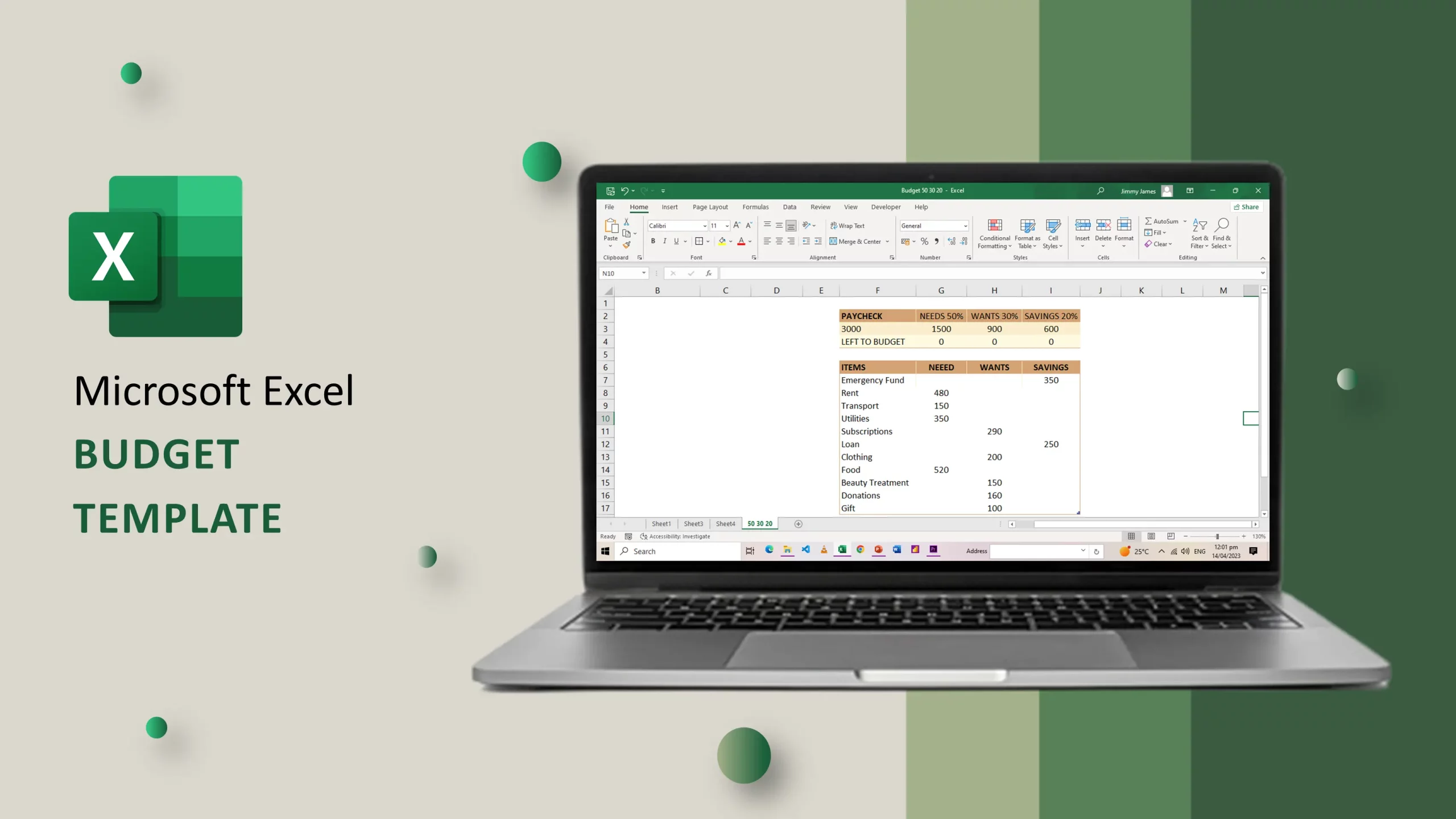 Excel Budgeting Template