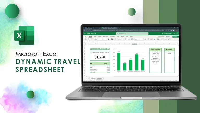 Travel Spreadsheet template