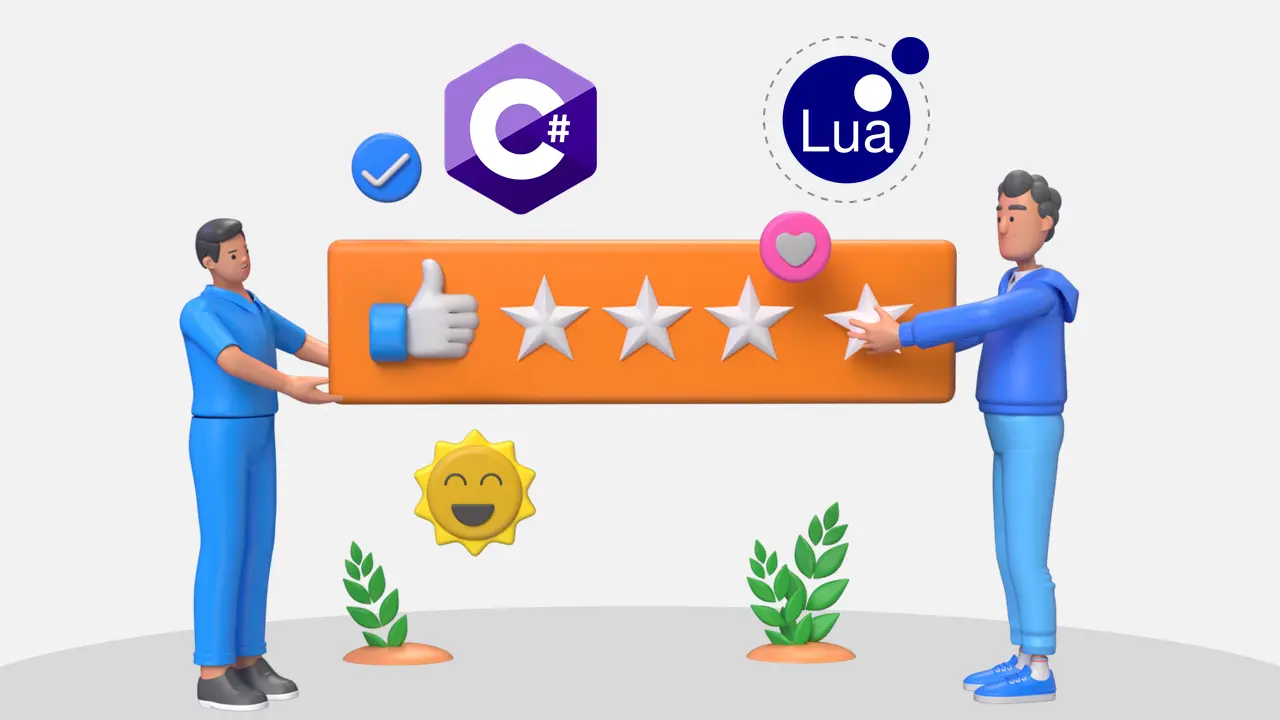 C# vs Lua | Popularity, Salary, Performance, Features, and Applications