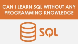 Can I learn SQL without any programming knowledge
