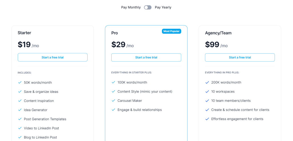 Supergrow Pricing