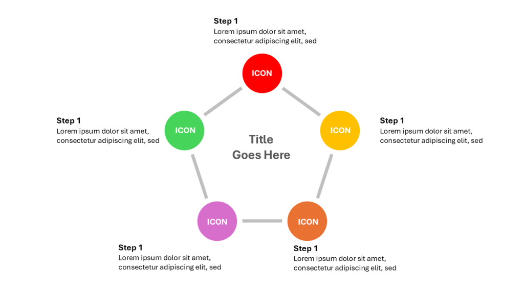 PowerPoint Pentagon template