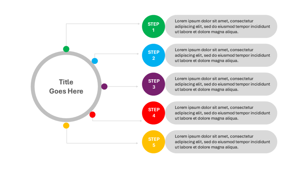 5 points infographics